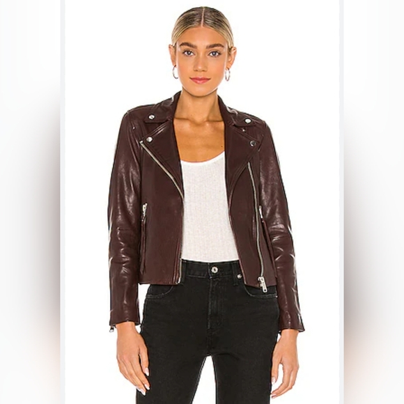 Leather biker jacket - Picture 13 of 15